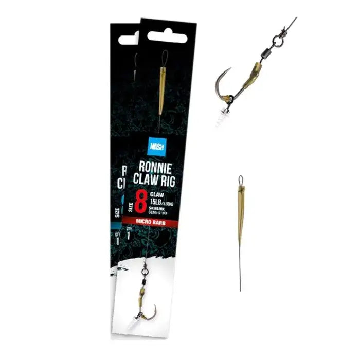 Mounted hooks Nash Ronnie Claw Rig 2024