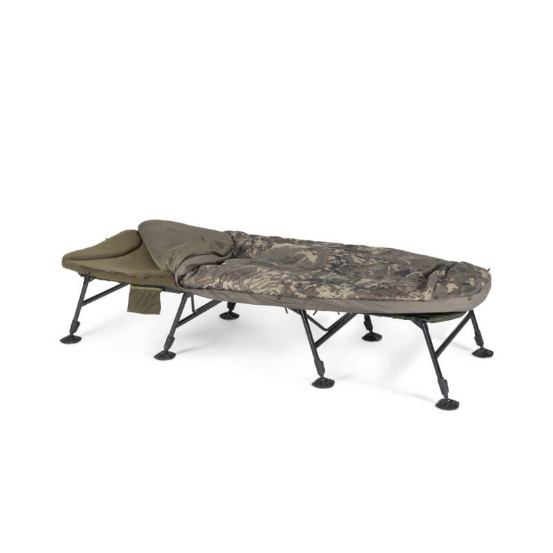 Bed Chair Nash Indulgence HD40 Sleep System Wide Camo 8 legs