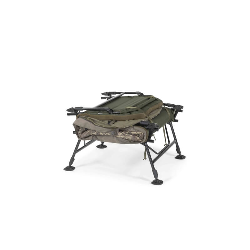 Bed Chair Nash Indulgence HD40 Sleep System Wide Camo 8 legs