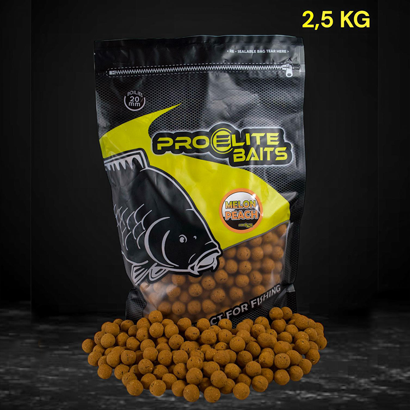 Boilies Pro Elite Baits Melon & Peach 20 mm 2.5 Kg