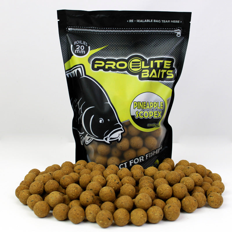 Boilies Pro Elite Baits Scopex 20mm pineapple