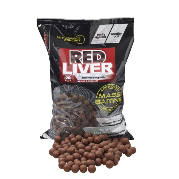 Boilies Starbaits Mass Baiting Red Liver 20 mm 3 kg