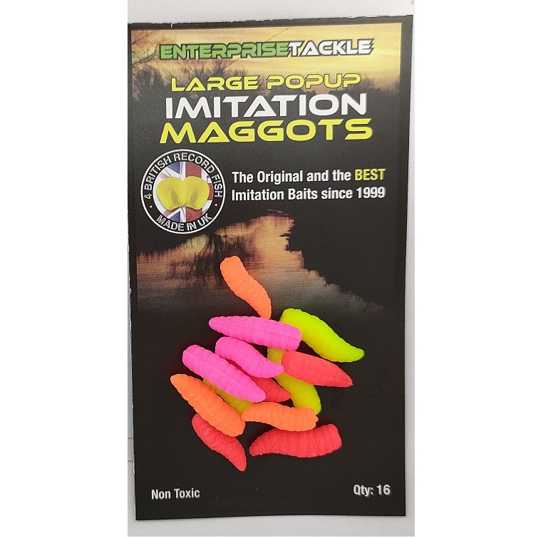 Worms Enterprise Imitation Maggots Large Fluorine Mixed Colors