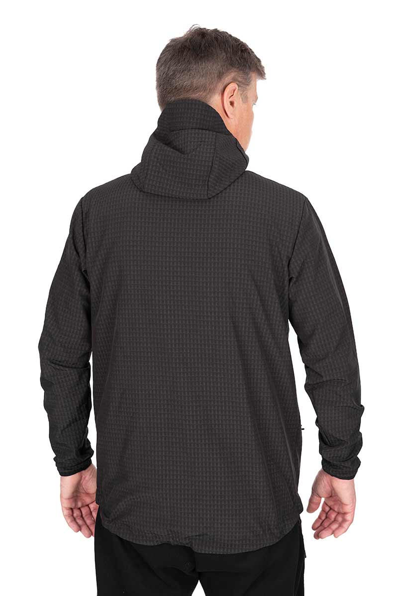 Jacket Fox Premium Mid Layer Black with hood