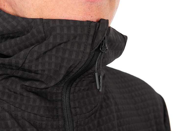 Jacket Fox Premium Mid Layer Black with hood