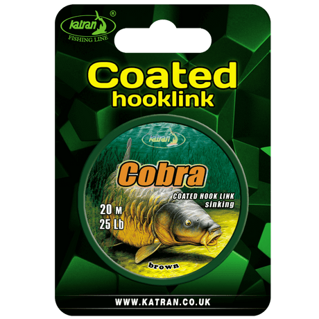 Braided Katran Coated Hooklink Cobra 25 lb 20 m