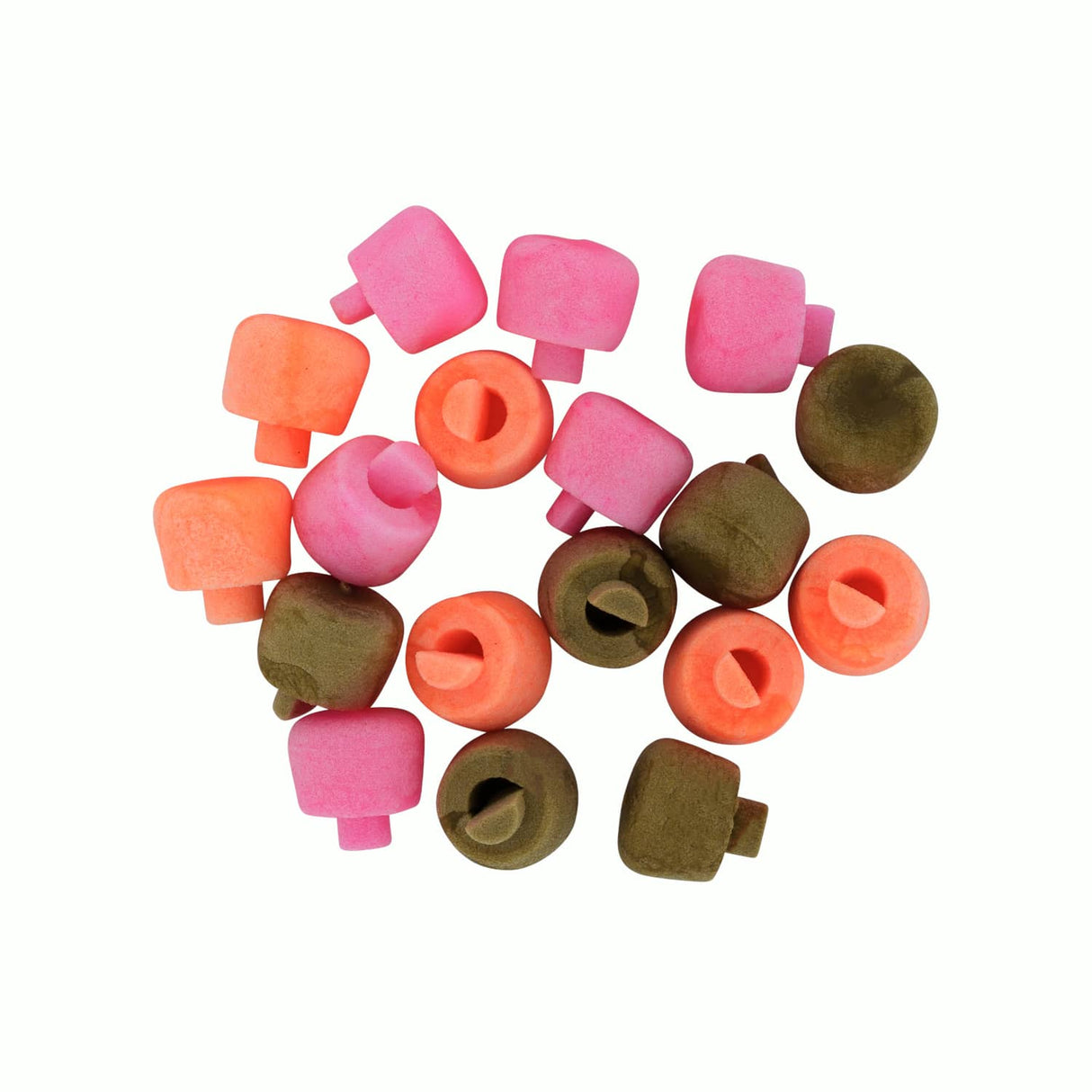 Dumbellmix Ultra Pop Up Rok Fishing Pink, Brown and Orange 9