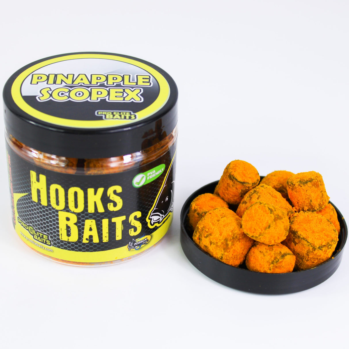 Hook Pellets powder Pro Elite Baits Pineapple Scopex 14-20 mm