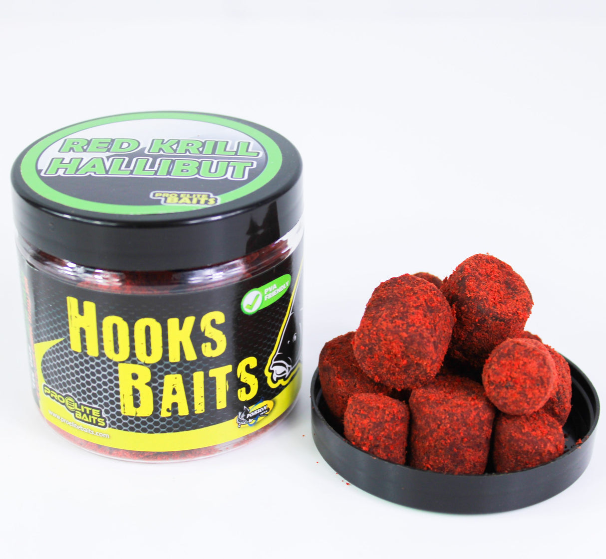 Hook Pellets powder Pro Elite Baits Red Krill Halibut 14-20 mm