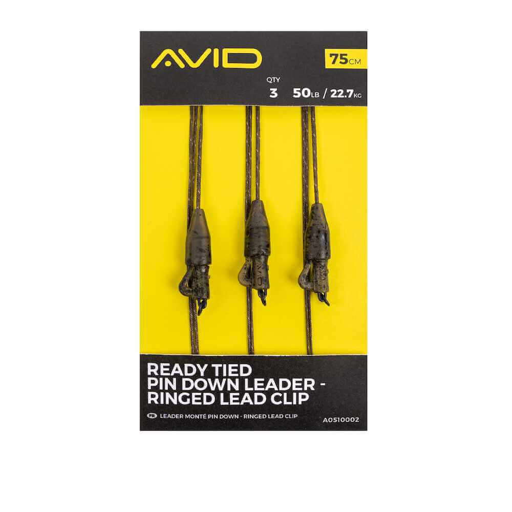 Leadcore Avid Carp Lead Clip Tied Pin Down 75 cm