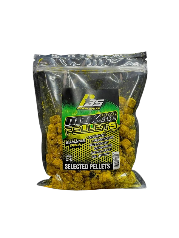 Mix Pellets Peralbaits Banana Pineapple 14-20 mm