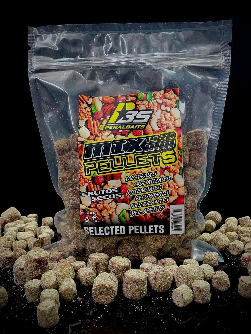 Mix Pellets Peralbaits Dried Fruit 14-20 mm