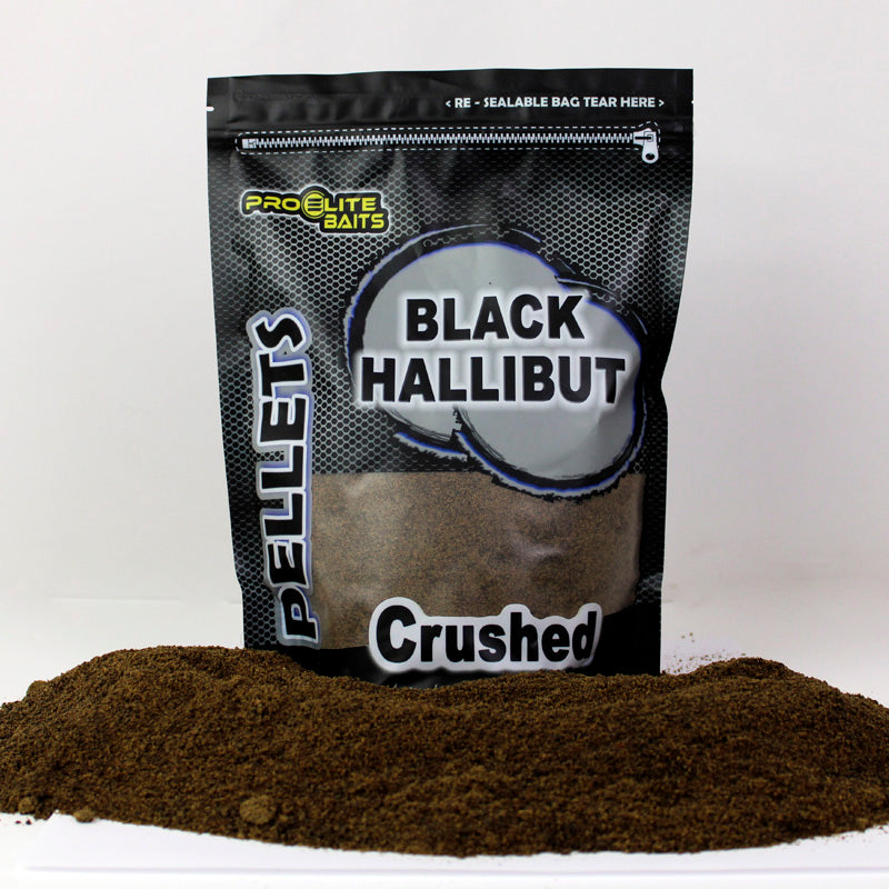 Pellets shredded Pro Elite Baits Black Halibut 900 g