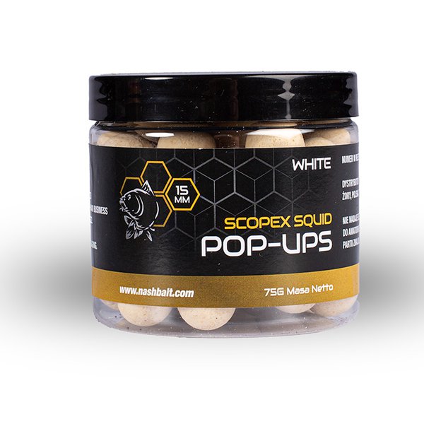 Pop Ups Nash Scopex Squid White 15 mm