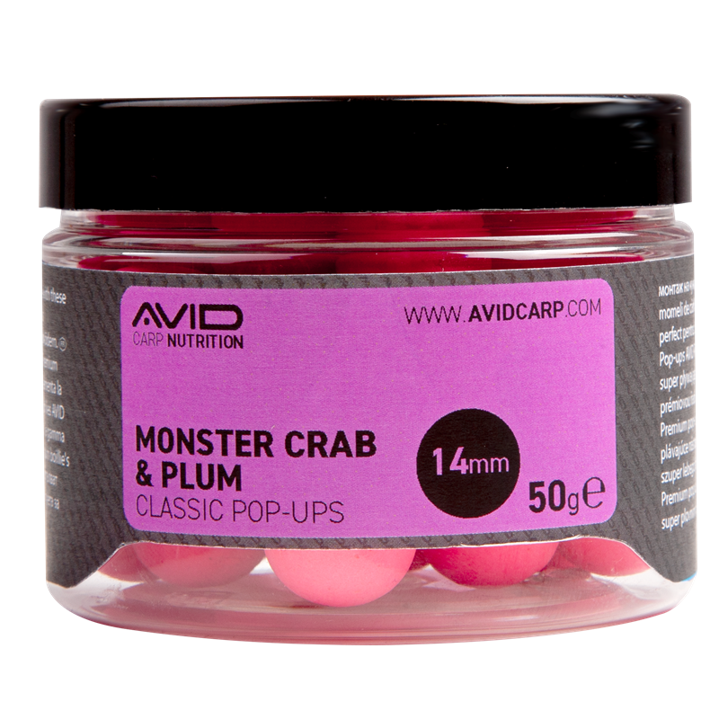 Pop ups Avid Carp Monster Crab & Plum 14 mm