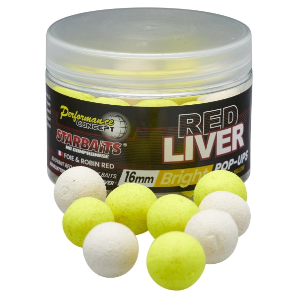 Pop ups Starbaits Red Liver Bright 16 mm