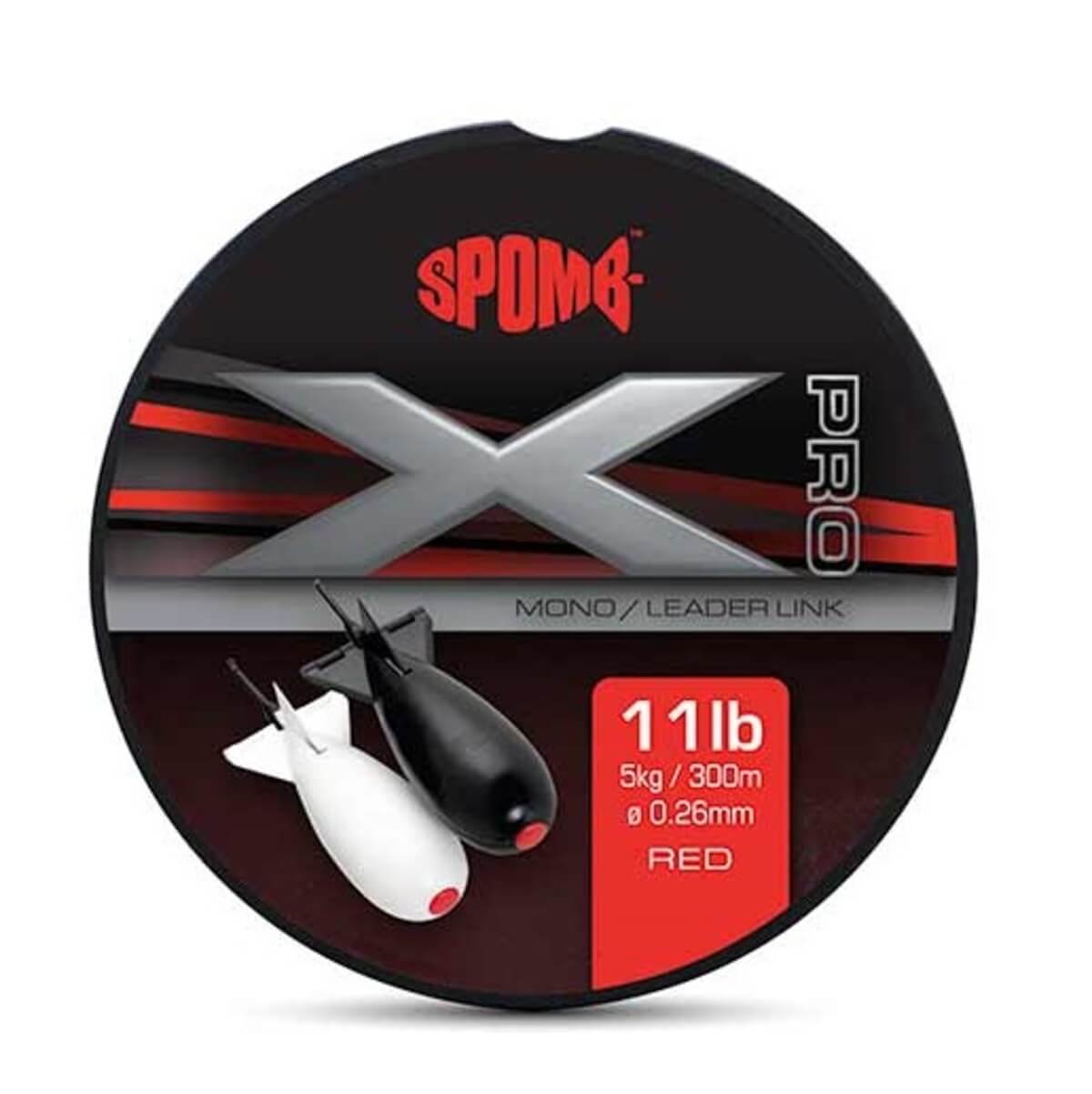 Braided Spomb X Pro Mono Red 300 m