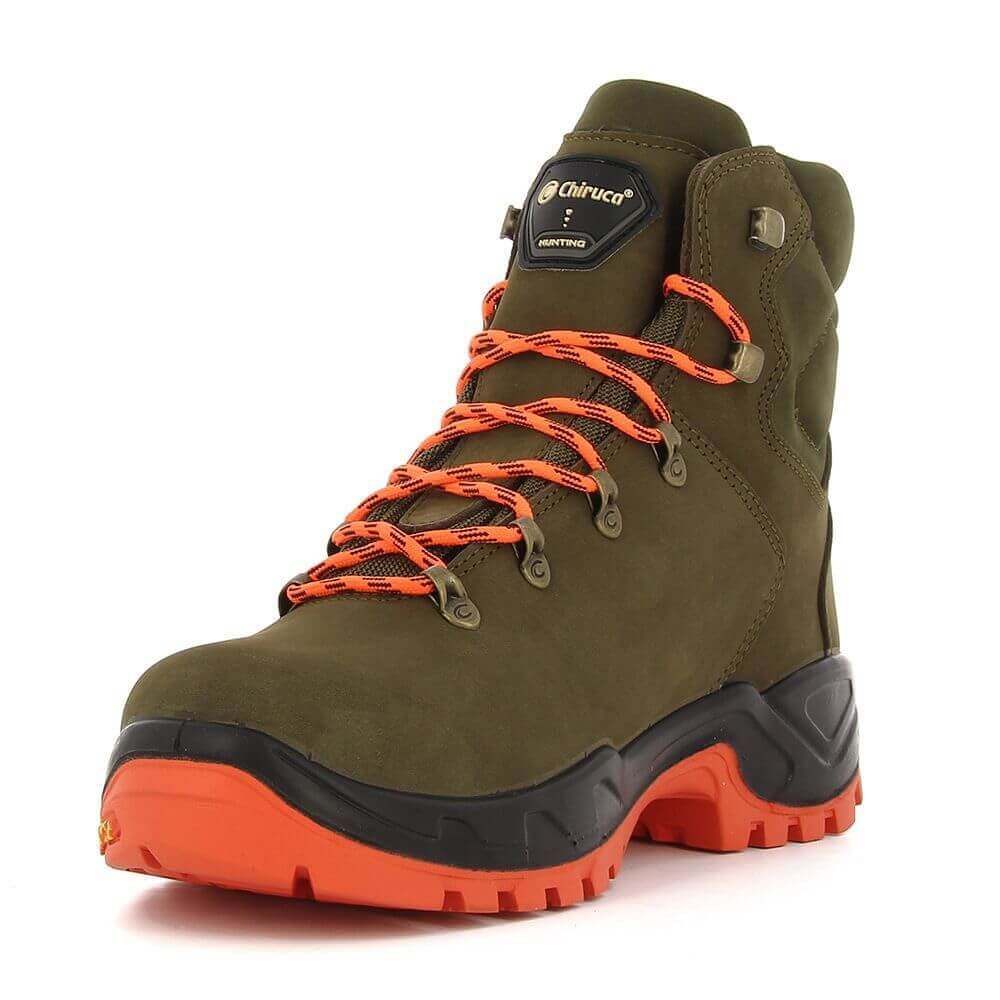 Boots Chiruca Game Hi Vis 08 Gore Tex Green and Orange Tienda