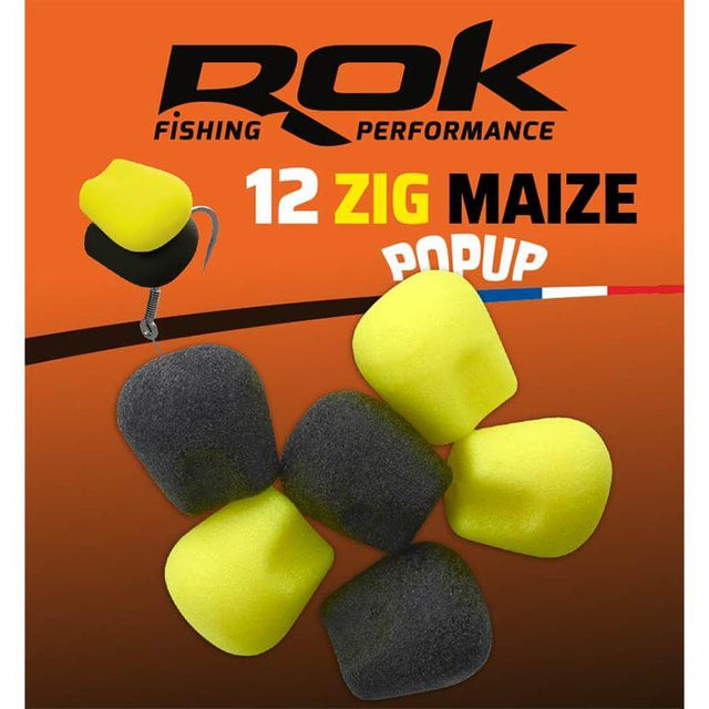 Maiz Zig Pop Up Rok Fishing Amarillo Negro